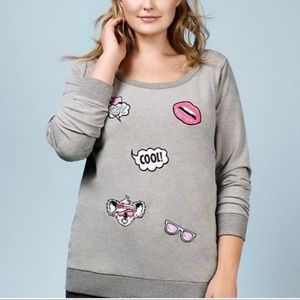 Rebel Wilson for Torrid French terry sweatshirt